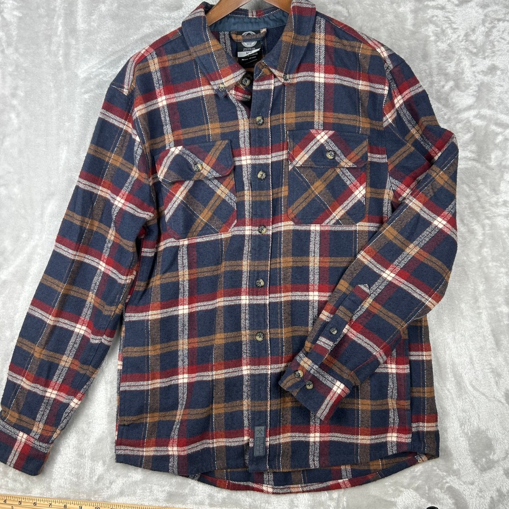 Colorado Clothing Men's Plaid Flannel Button Up Shirt Long Sleeve Size M